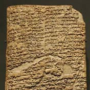 Hammurabi writes down 281 laws prescribing civil behavior in the kingdom of Babylon.